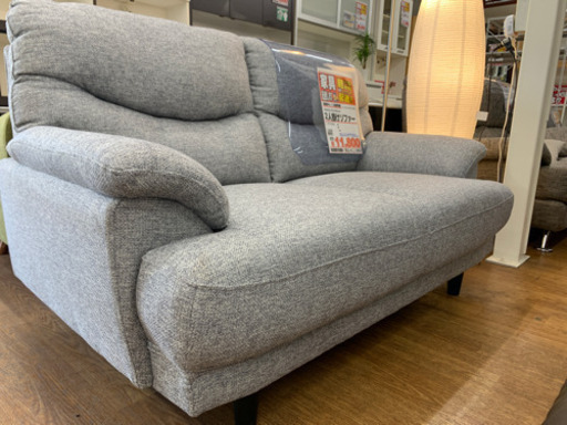 ２人掛けソファ　グレー【店頭取引限定】【中古品】早い者勝ち！?足立区近郊配送可能！