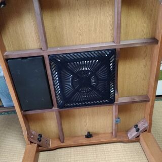 こたつテーブル　椅子2脚セットの画像