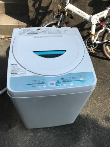 【直接引取歓迎】シャープ　4.5kg洗濯機　ES-GL45  2009年製