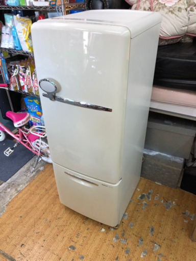 レトロデザイン　2ドア冷蔵庫　ナショナル　willシリーズ