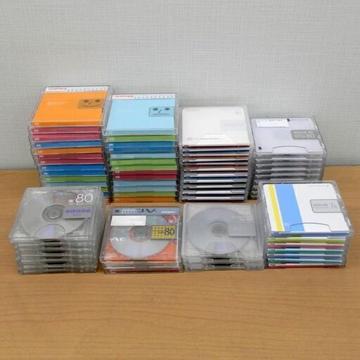 【ジャンク】MDディスク 約190枚 SONY maxell TDKなど 使用済み  SONY MD 80分 Maxell MD80分 未開封 TDK maxell VICTOR SONY ミニ