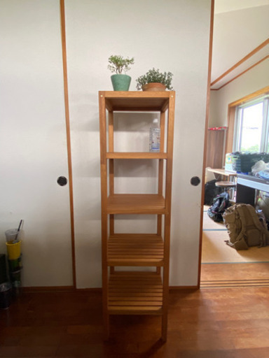 IKEA イケア　５段ウッドシェルフ