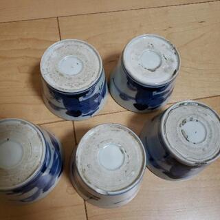 骨董　蕎麦猪口５客　明治の画像