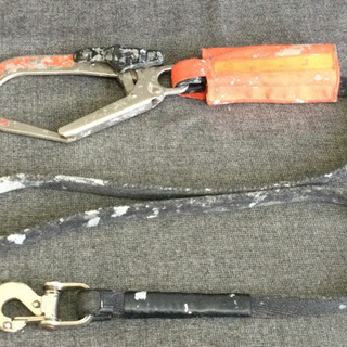 中古　安全帯　シングル　長さ159　 （ｃｍ）　ランヤード　平綱...