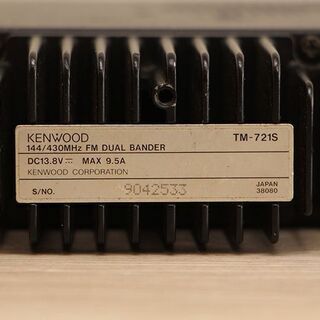 KENWOOD TM-721　144　430MHz　通電確認　ケンウッド (J993tnxY)