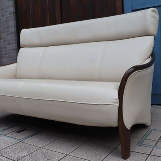 北海道民芸家具 樺無垢材 2人掛けソファ 2Pソファ　古民家 北海道民芸家具 樺無垢材 2人掛けソファ 2Pソファ 古民家 - メルカリ