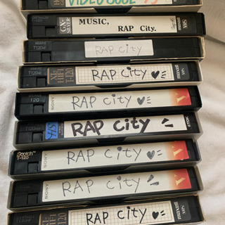 RAP city の録画VHSのビデオテープ（9本）