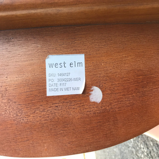 ◆日本未発売!!◆West Elm製  Round ダイニングテーブルセット 2人掛け ガラステーブル インテリア