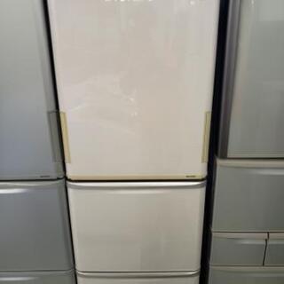 SHARP　製氷機能付き両開き３ドア冷蔵庫　SJ-PW35A-C　中古　リサイクルショップ宮崎屋　住吉店　21.8.1
