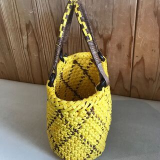 ★夏にぴったりのかわいい手作りカゴバック・使っていただける方にお譲りします！の画像