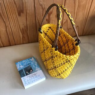 ★夏にぴったりのかわいい手作りカゴバック・使っていただける方にお譲りします！の画像