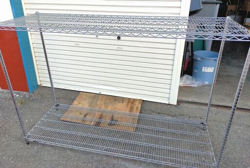 メタルラック スチールラック ワイヤーラック 幅182 奥行き61 高さ121cm 什器 倉庫 収納 在庫整理 シェルフ