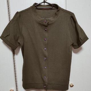 ヨークランド、パフスリーブジャケット、カーキ