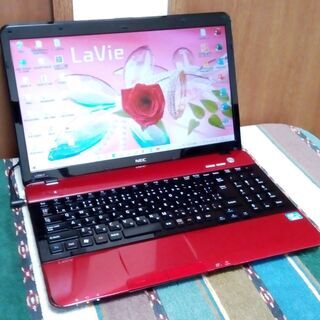 🔺NEC LaVie ルミナスレッド/高性能🆙Core i3/大...