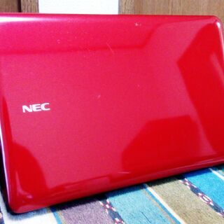 🔺NEC LaVie ルミナスレッド/高性能🆙Core i3/大容量！320GB/快適♪メモリ4GB/HDMI📺/高速USB3.0/Microsoft Offce2016📒✎/すぐ使えるWindows10♪/すぐ繋がるWi-Fi📶/DVDSマルチ(コピー可)💿/SDカードスロット🅌 /点検整備清掃済み😊/ No.10729の画像