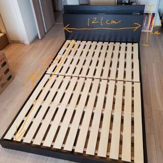 セミダブル　ローベッドフレームの画像