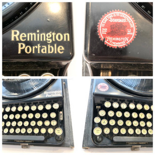 【ネット決済・配送】アンティーク タイプライター　1920年代物　レミントン　ポータブル　Typewriter Remington Portable の画像