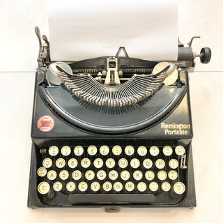 【ネット決済・配送】アンティーク タイプライター　1920年代物　レミントン　ポータブル　Typewriter Remington Portable の画像