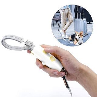 小型 中型犬用 多機能ハンズフリー取り外しリード (ブラック) ...