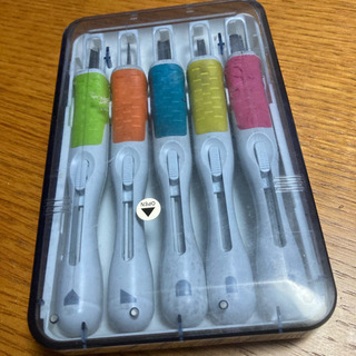 中古　彫刻刀5本セット　