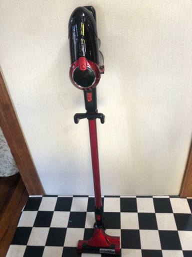 【リサイクルサービス八光　田上店】ヒーローグリーン サイクロン式スティッククリーナー充電式 自走パワーブラシタイプレッド系【掃除機】Hero Green HV-999R