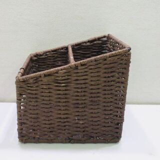 jtp-0531　仕切り付き　収納ケース　ラタン　バスケット　収納ケース　カゴ　収納ボックス　収納　かご　バスケット　小物収納　小物入れの画像