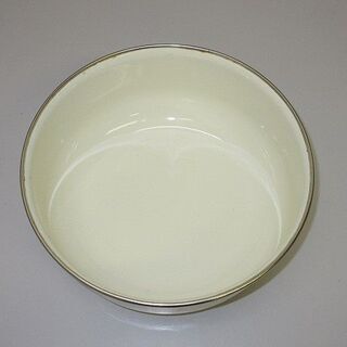 si0688　琺瑯　ボウル　花柄　昭和レトロ　アンティーク　ヴィンテージ　クッキング用品　調理道具　料理　ホーローの画像