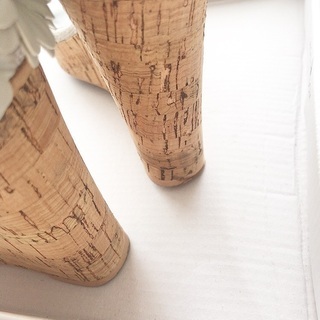 RANDA フラワーウェッジサンダルの画像