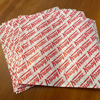 【値下げしました‼️】新品 Krispy Kream/クリスピークリームドーナツの包装紙（12枚セット）の画像