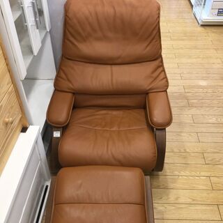 リクライニングチェアー FUJI FURNITURE 1人掛け ライトブラウン