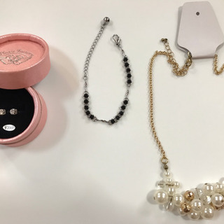 ピアス ブレスレット ネックレス 3点セット