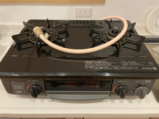 【値下げ　早い者勝ち　美品　都市ガスコンロ】リンナイ　ガステーブル