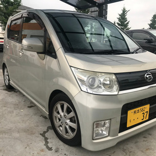 ムーヴカスタム車検®️4年12月6日社外ナビETC バックモニター