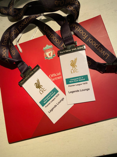 【限定】リバプール Liverpool FC legends lounge 入館証•袋•マッチデイプログラム