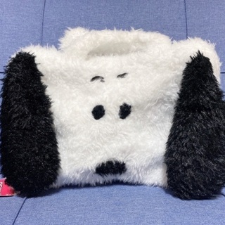 【未使用品】スヌーピー　プレミアムふわふわトランクバッグ★