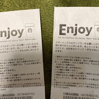 新品　スターバックス　ドリンクチケット　２枚