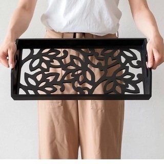 アジアン バリ島 ロータス カービングトレイ リゾートの画像