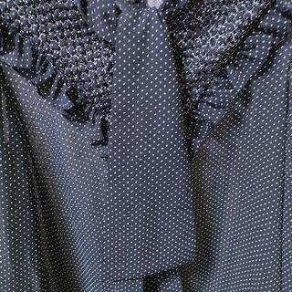 イトキン、水玉ボウタイブラウスの画像