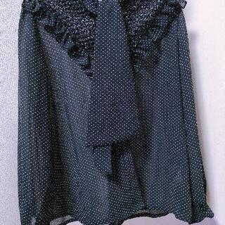 イトキン、水玉ボウタイブラウス