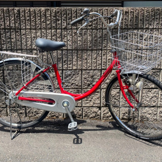 【整備済自転車】ブリヂストン製　24インチ変速なし　サドル、前カ...