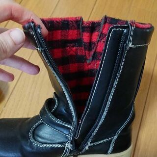 19cm ブーツ 黒の画像