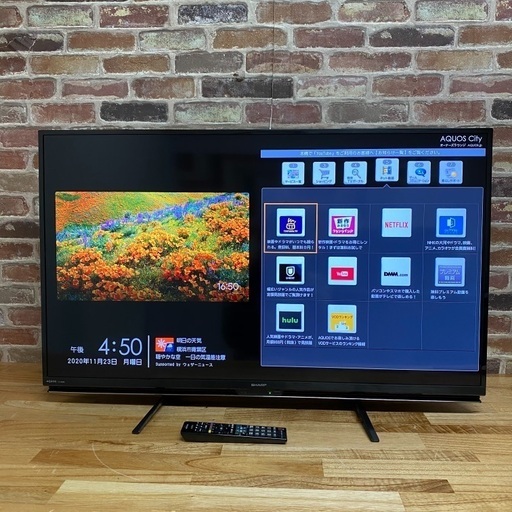 即日受渡❣️ワンタッチYouTube.NETFLIXSHARP40型液晶TV