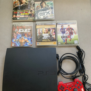PS3本体　ソフト4個　中古品