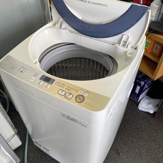 全自動洗濯機　SHARP 2016年 5.5Kg 001