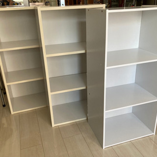 白カラーボックス3個、1個ずつでもOKですの画像