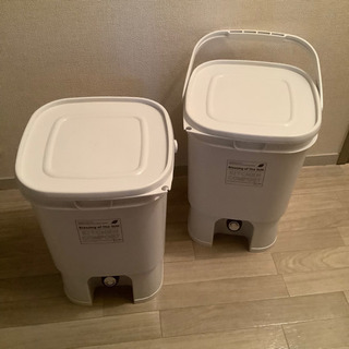 【8/31迄】生ごみ処理機　ボカシコンポスト　電気不使用　2セット