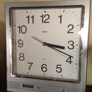 ナショナル 掛け時計(時計)の中古が安い！激安で譲ります・無料で