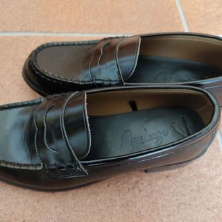 ローファー　黒　22.5cm