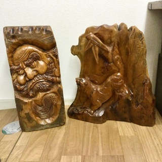 ★値下げしました★山梨県甲府市・店舗販売品  衝立& 置物 2点...