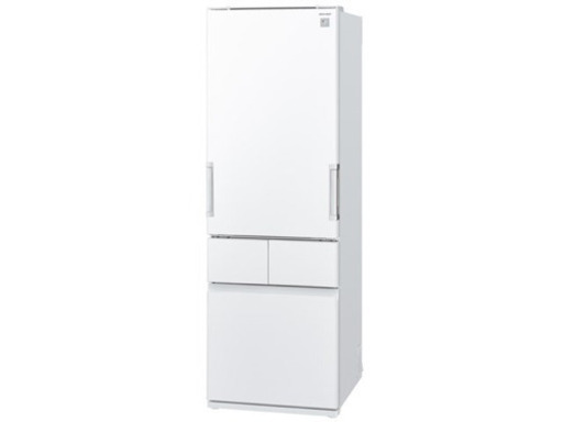 【お取引中】シャープ SHARP SJ-GT41B-W [冷蔵庫 （410L・どっちもドア） ピュアホワイト]